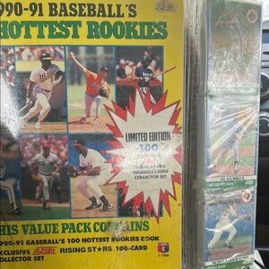 1990-91 Baseball's Hottest Rookies Card Set